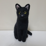 羊毛フェルト   黒猫ちゃん(お座り)