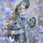スーパードルフィー アウトフィット 青い姫そでドレス
