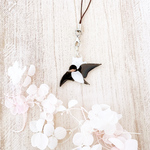 つばめ に乗った ねこ ストラップ