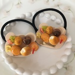 お子さまランチプレートのヘアゴム♡ハンバーグ＆コロッケ