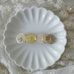 くすみカラーのヘアクリップ❁レジン❁押し花❁グリーン