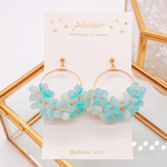 再販✨色が変化するアクセサリー✨ゆらゆら紫陽花ピアス/イヤリング　plaisir