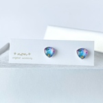 ＊2424 トライアングル　小ぶり　レジン　ピアス/イヤリング
