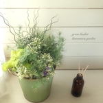 ♥️グリーンLeafを楽しむ寄せ植え basket♥️