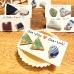pricedown♡シーグラス・陶器のピアス