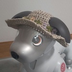 すっぽりかぶれる麦わら帽子  お花　イエロー系