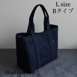 ポケット沢山【帆布トートバック】Lsize Bタイプ・通勤バック・マザーズバック・A4対応・軽量バック・メンズバック・旅行バック・お受験バック・たっぷり大容量