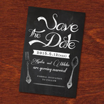 《20枚印刷込》[ Save the date ]ハガキ