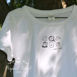 送料無料🌸ゆるゆる食べ物Tシャツ【小さい柄】
