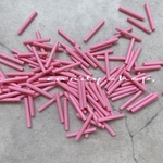 約100ヶ  スティックビーズ　babypink    竹ビーズ