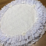 カフェマット　🌼花びら🌼円形43㎝