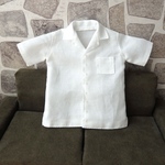 シンプル半袖開襟シャツ【ホワイト】