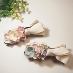 2016 春夏 ふんわり紫陽花のバナナクリップ