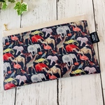 母子手帳ケース★リバティ 通帳☆   キューフォーザズー<Queue for the Zoo> ☆お薬手帳ケース　通帳ケース