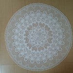花柄ドイリー (直径83cm)