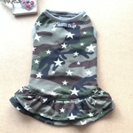  RSH3  迷彩&スターポップワンピース　ドッグウェア 