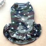  RSH2  迷彩&スターポップワンピース　ドッグウェア 