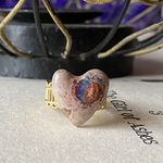 🌈🪐銀河で見つけたハート🌝💜🧡カンテラオパールのリング✨✨