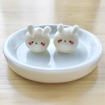 新作🐰ほいっぷうさぎさん(大)/ストラップ/小キーホルダー/ネックレス/ミニチュアとしても