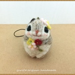 【オーダー品】幸せのお守り　癒しの妖精✿momoちゃん　ストラップ　mini　春バージョン2