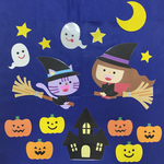 壁面　保育　ハロウィン　パンプキン　おばけ　10月