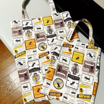 黒猫ステッカー風の親子トートバッグセット🐈‍⬛