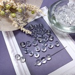 【120個】【10mm】スキ玉　 クリスタルクリア　アクリルビーズ　 丸玉　ラウンド　アクセサリーパーツ 　 ハンドメイド　DIY AB013-1