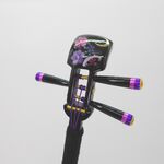 かんざし「三味線」漆黒１８９ 紫陽花