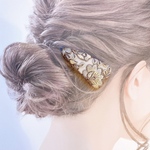 インド刺繍リボン パッチンピン ヘアピン