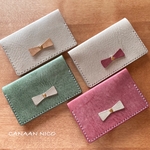 シンプルリボン🎀のキュートな名刺入れ