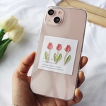 5color ミニチューリップのスマホケース　iPhone15 iPhone14 iPhone13 iPhone12 他　人気　かわいい　おしゃれ　Android  エクスペリア GALAXY