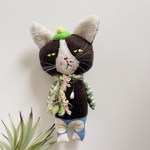 2371❤️立っちのボスにゃんこ　ぬいぐるみ
