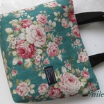 アンティークローズ　薔薇 エメラルド　トートバック　Ｍ