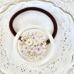 flower bouquet hair tie                                               フラワーブーケのヘアゴム　ピュアホワイト