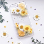 【全機種対応】お花いっぱいスマホケース(Yellow)