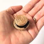 【新作】mini ❤︎ 麦わら帽子のブローチ