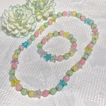 ✨セール✨ネオンカラー風ビーズのお星様ネックレス　プレゼントセット　子供用