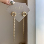 circle pierce × double chain ∴ チェーン サークル タッセル ボールチェーン シンプル