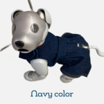 [Navy] aiboちゃんの8オンスデニムのイケてるシャツ&スリット入り短パン　セットアップ　選べる3色