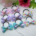 4種(8個)セット☆リボンヘアゴム☆ユニコーン☆シャワードット☆キッズベビー