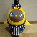 ラボット服 / 前開きベスト・紺ストライプ
