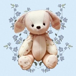 【うさ耳ver.】memory bear ぬいぐるみ　リメイクベア　メモリーベア　ロンパースベア