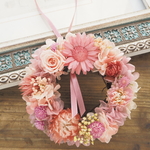 受注制作 Petite Couronne＜Shell pink＞＊幸せ舞い込むリース＜ミニ＞