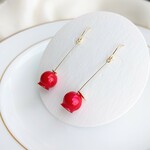 つやつや✾りんご飴のピアス/イヤリング