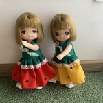 『再販』スイカワンピセット ミキマキちゃんサイズ