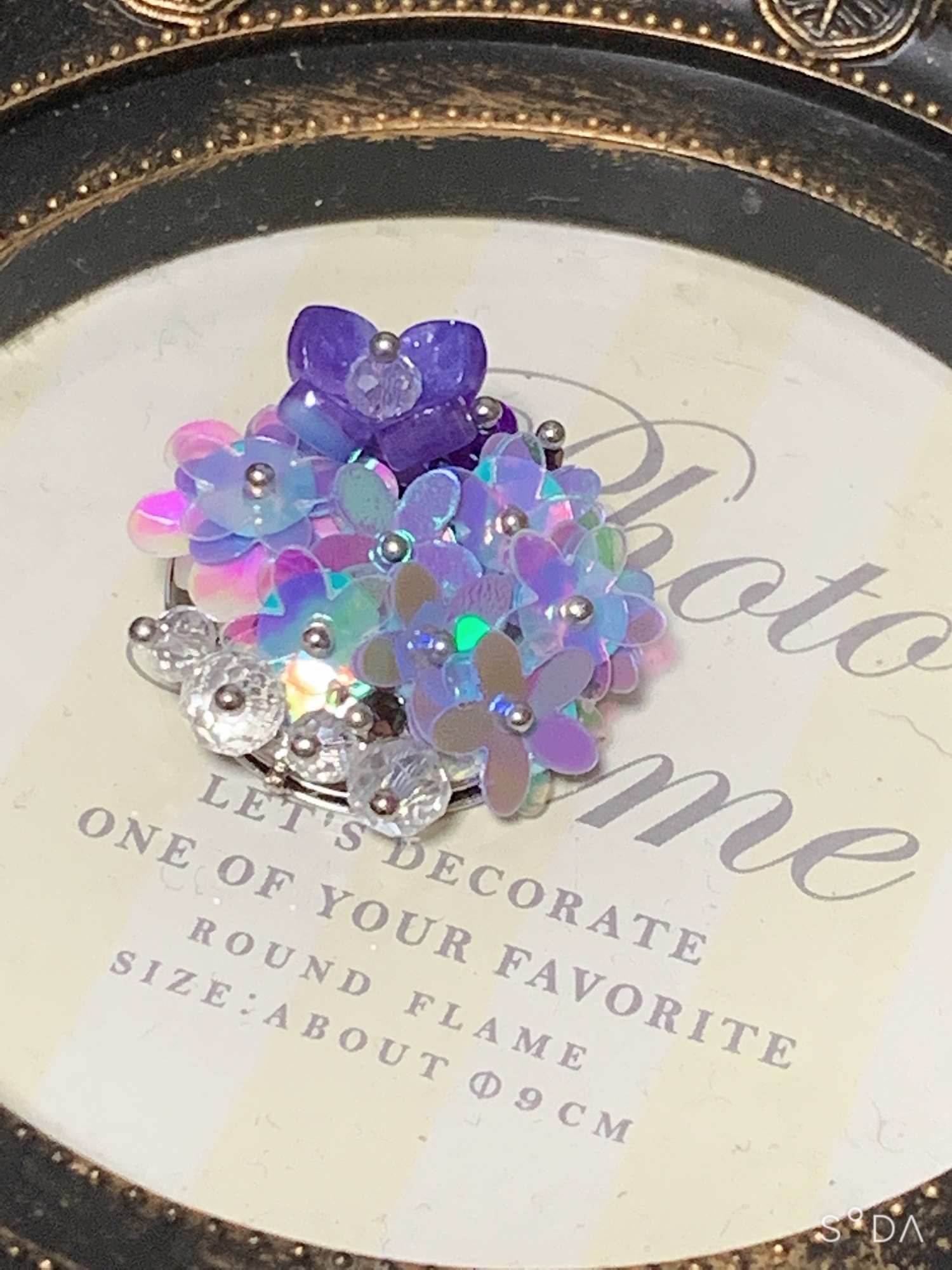 象牙 紫陽花ブローチ MY-17