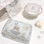 【New🌻🦌/夏季限定】ウェットティッシュケース〈メルヘンの森/ブルー〉♡リバティ♡エッタ♡プレゼントにもおすすめ♡