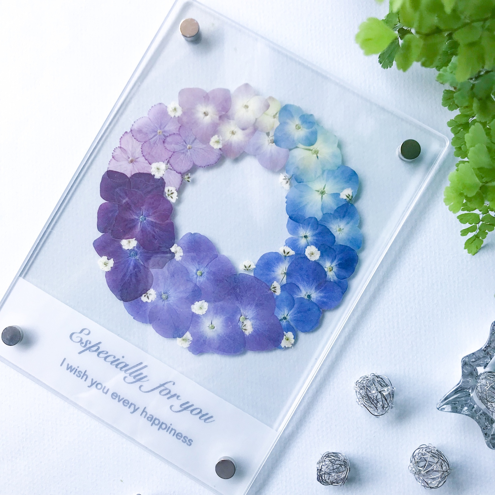 キット❀四葉のクローバー🍀入り押し花しおり - acan＿thus