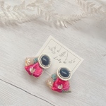 NEW◆1点もの◆Hawaiian color インド刺繍ピアス/イヤリング◆