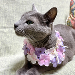 【猫用】紫陽花ミニポンチョ